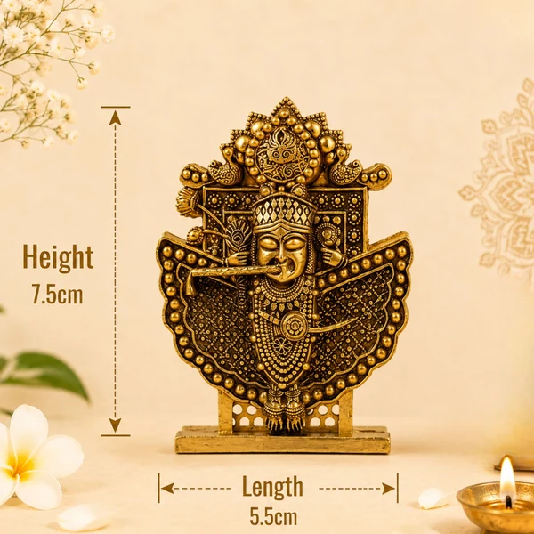 Gold Plated Sanwariya Seth Ji Idol